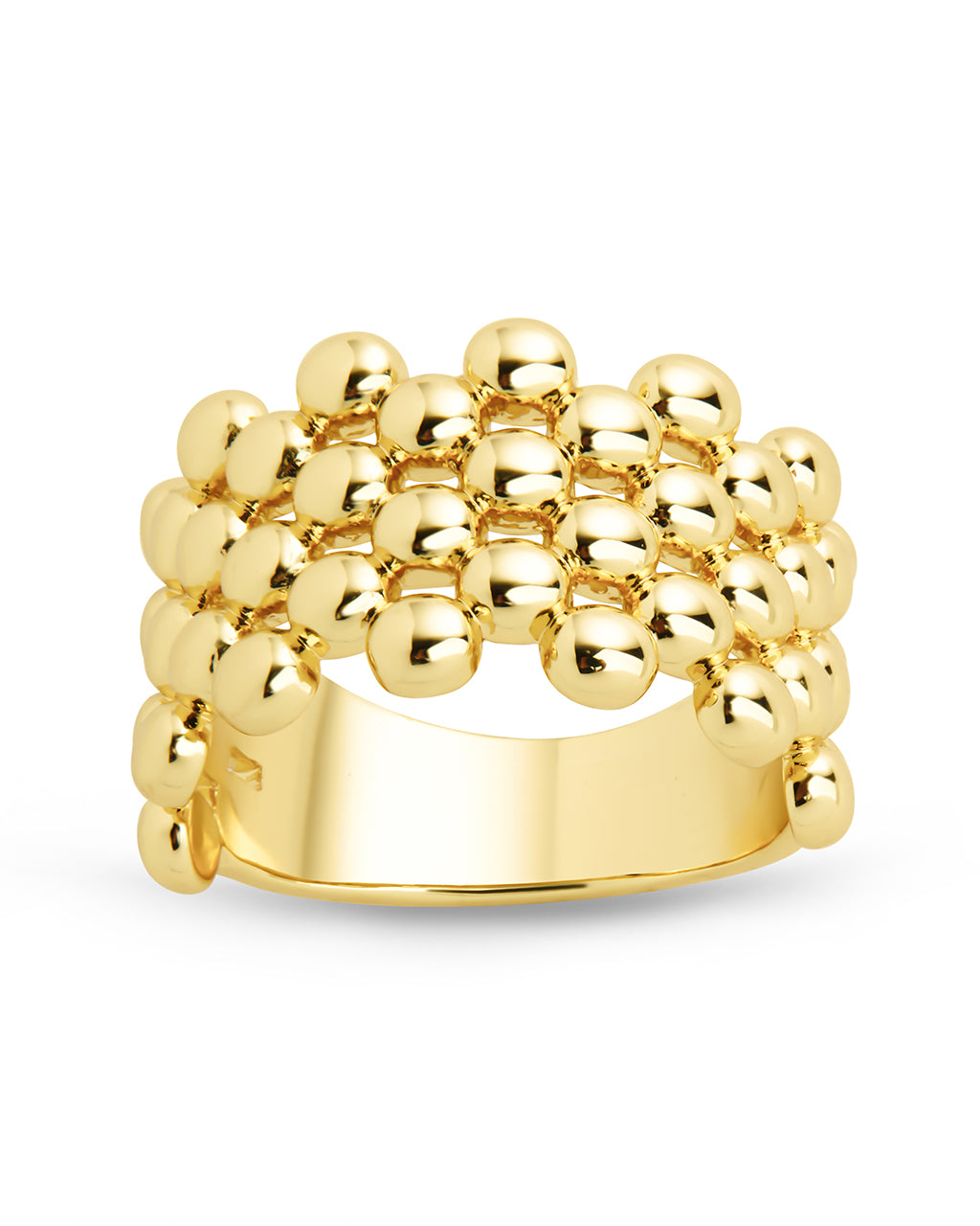 Melanie Bubble Ring - Elegant Stackable Gold Plated Ring for Women | Perfect for Everyday Wear, Gifts & Special Occasions