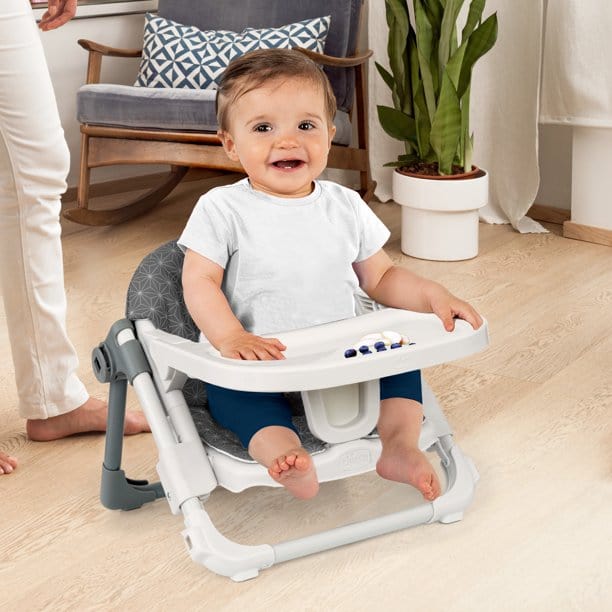 Chicco Take A Seat Booster Seat - Portable High Chair for Toddlers & Kids - Safe & Comfortable Travel Feeding Seat for Dining, Restaurants, and Outdoor Picnics