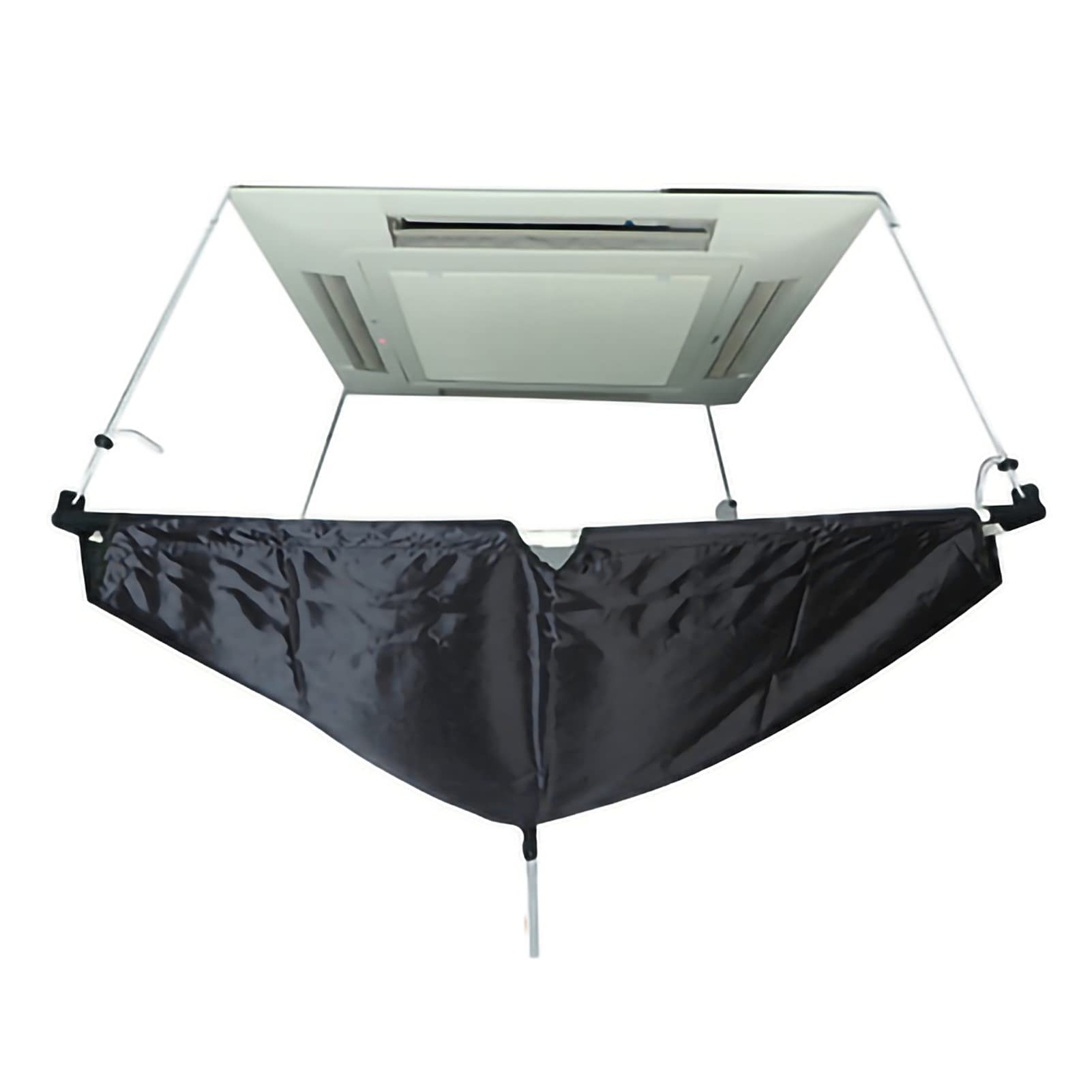 Reusable Air Conditioner Cleaning Cover - Waterproof Nylon Dust Cover for Wall/Ceiling Mounted AC Units (110x110cm, Black) - Protect Your AC During Cleaning & Maintenance