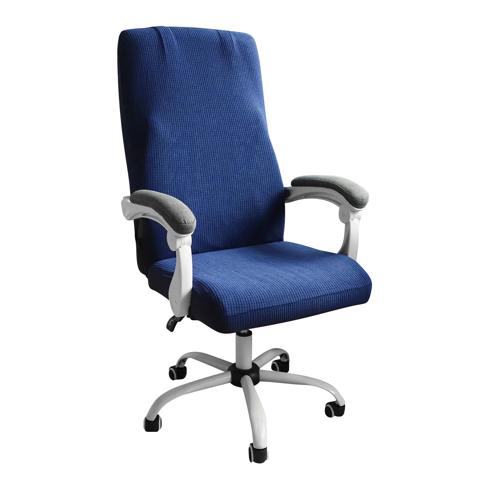 FORCHEER Stretchable XL Office Chair Cover for Big and Tall Computer Chairs - Medium Size Navy Blue - Perfect for Home Office, Gaming, and Workspace Protection