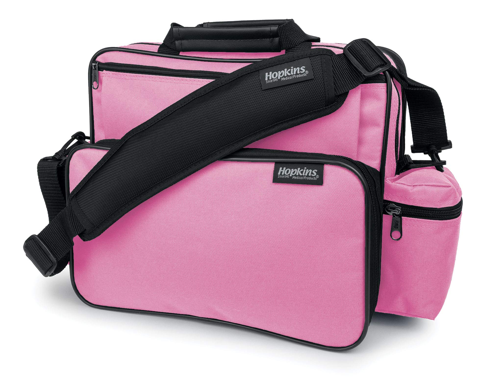 Hopkins Medical Home Health Shoulder Bag - Pink | Durable Nurse Bag for Doctors, Nurses & Caregivers | Perfect for Medical Supplies, First Aid Kits & Daily Essentials