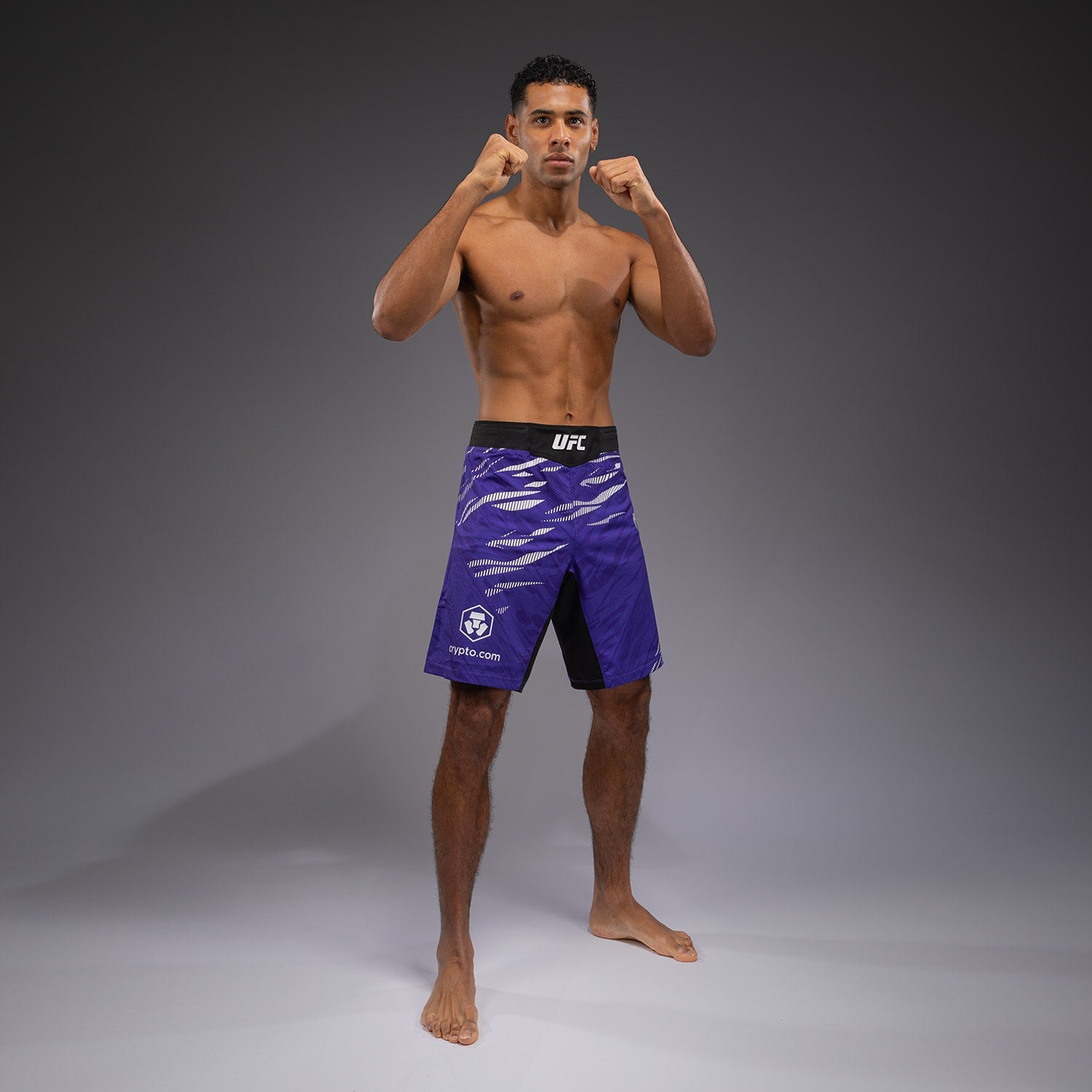 Venum UFC Fusion Authentic Fight Night Men's MMA Shorts - Long Fit Purple for Training & Competition | Premium UFC Fight Gear for MMA, Boxing & Grappling