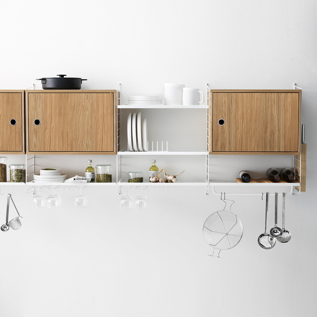 Modern Wooden Cabinet with Swing Door - Stylish Storage Solution for Living Room, Bedroom, or Office