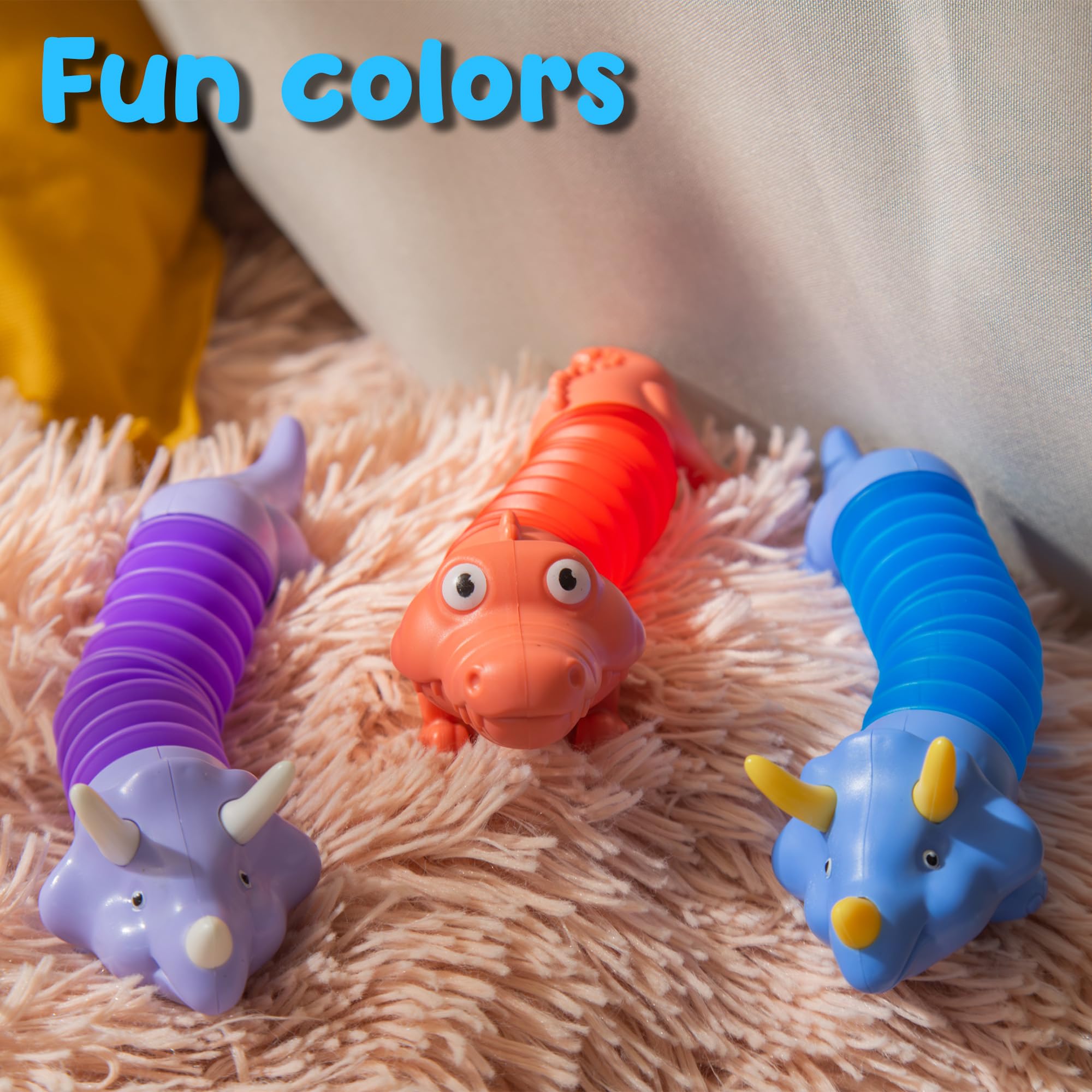**Boxgear 5-Pack Mixed Animal Pop Tubes - Cute Sensory Fidget Toys for Kids, Stress Relief & Anxiety Relief with Popping Sounds - Fun Spring Toys for Toddlers, Boys & Girls - Perfect for Classroom, Travel, and Home Play**