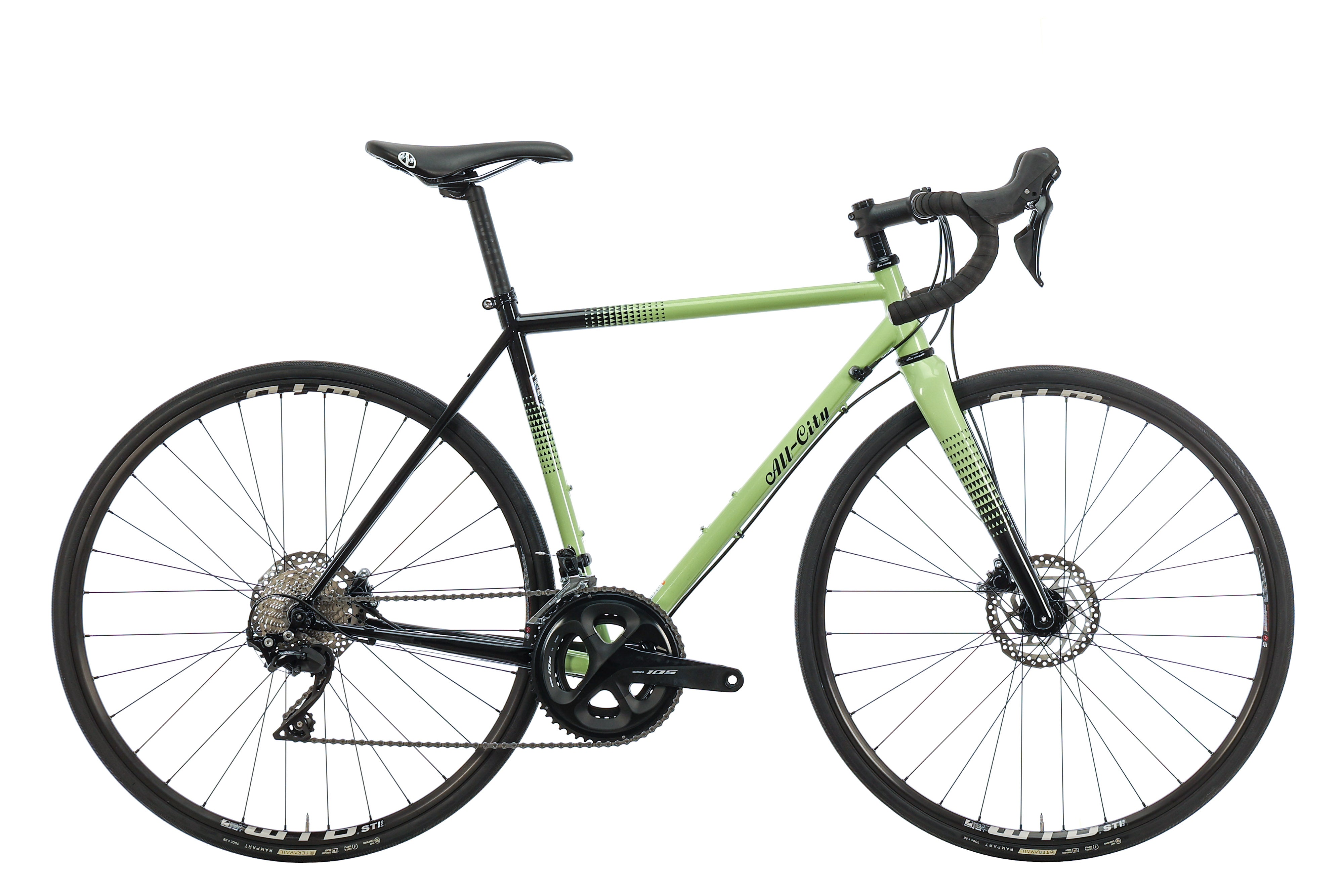 2023 All City Zig Zag Road Bike - 49cm Lightweight Aluminum Frame for Urban Commuting & Fitness Riding