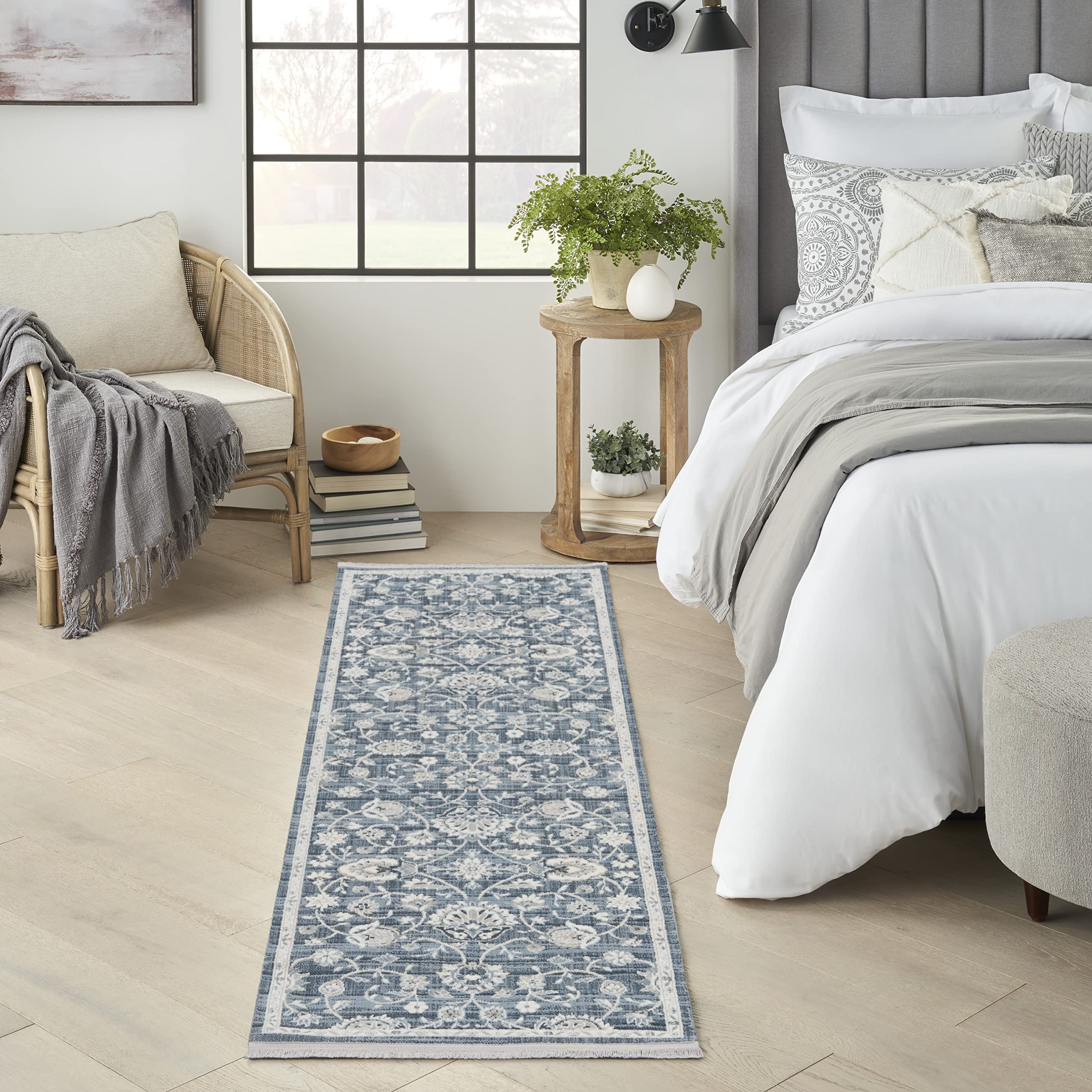 Nourison Lennox Blue/Ivory 2'2