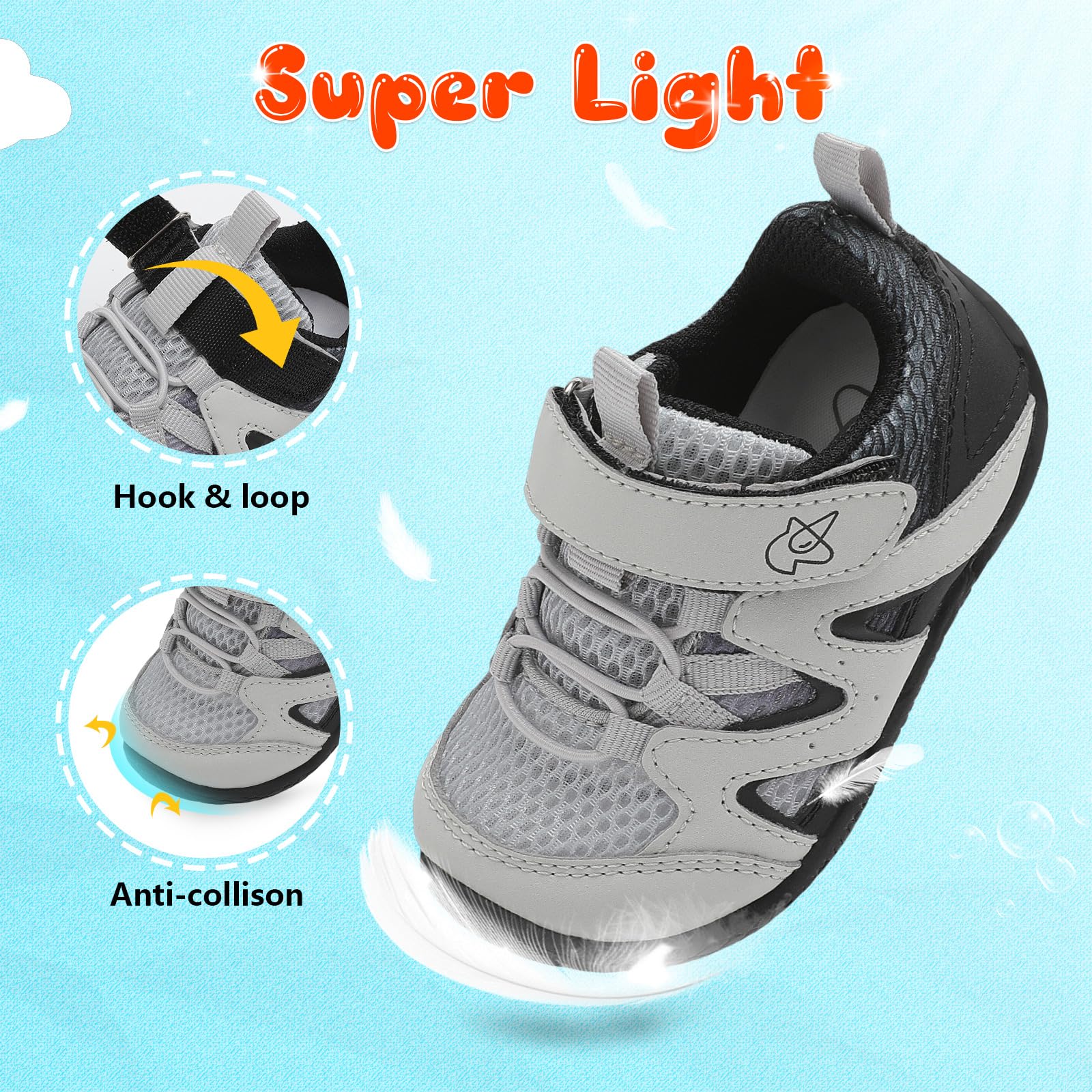 LeIsfIt Baby Walking Shoes for Boys & Girls - Non-Slip First Walkers, Breathable Toddler Sneakers, Soft Sole Infant Crib Shoes - Perfect for First Steps, Indoor Play & Outdoor Adventures