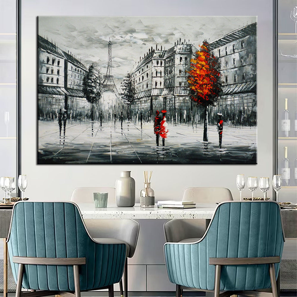 Eiffel Rouge - Elegant Parisian Inspired Home Decor for Living Room, Bedroom & Office | Perfect for Romantic Gifts & French Themed Interior Design