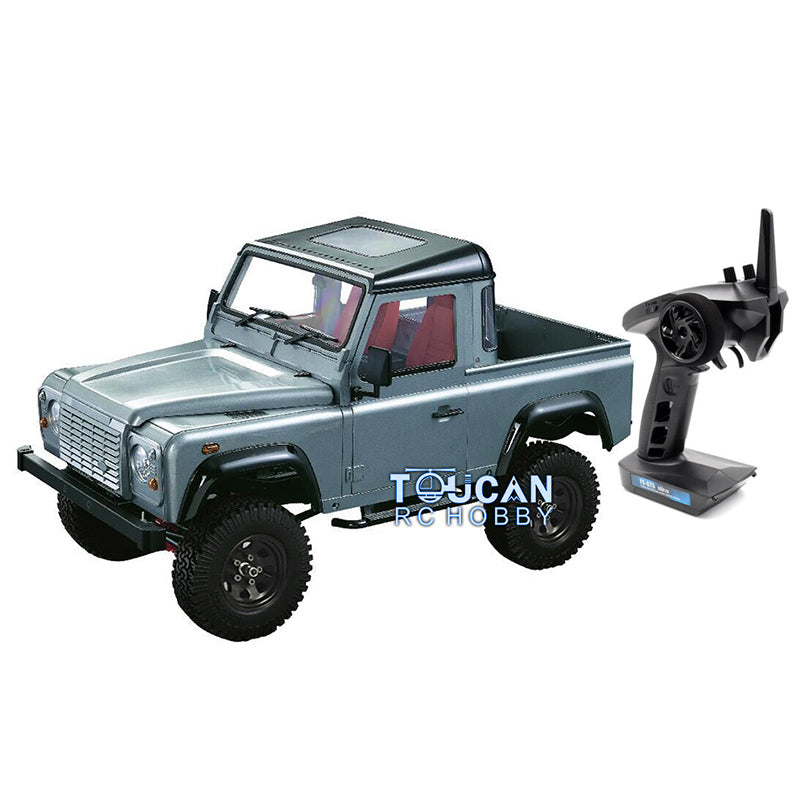 1/10 Scale D90 RC Rock Crawler Car - 4WD Off-Road Remote Control Truck with Metal Chassis, ESC, Servo Motor, LED Lights & Sound System - Perfect for Trail Crawling and Backyard Rock Climbing Adventures