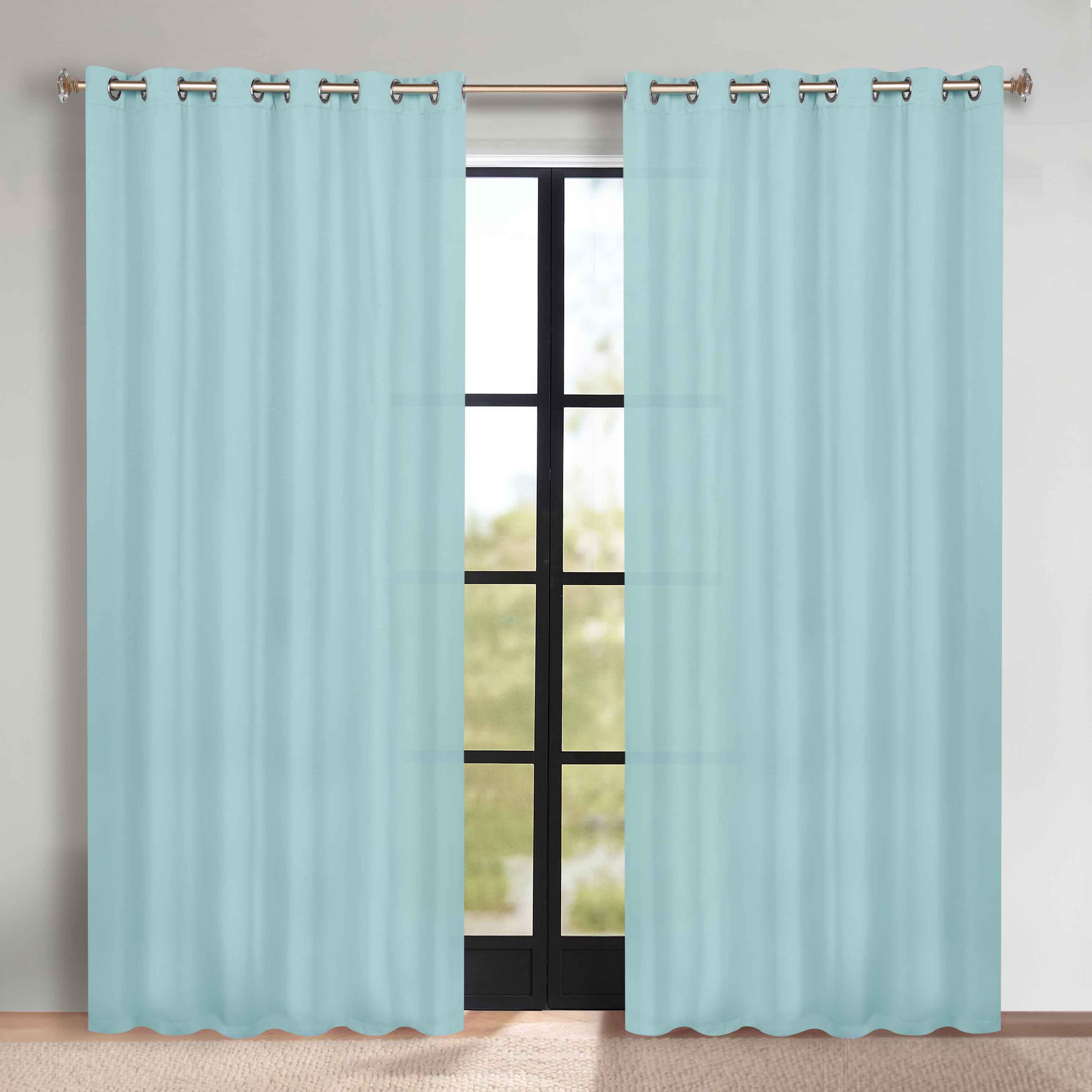 Machine Washable Blackout Curtains Set of 2 - Solid Color Room Darkening Window Treatments for Bedroom & Nursery - Blocks Light & Noise for Better Sleep