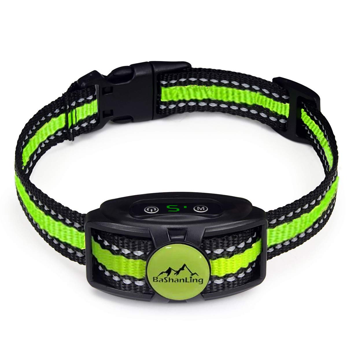 Rechargeable No Shock Bark Collar for Dogs - Humane Anti-Bark Training Device with Smart Chip, IP67 Waterproof, Adjustable for Small, Medium & Large Dogs - Perfect for Indoor/Outdoor Use, Travel & Neighborhood Quiet Training