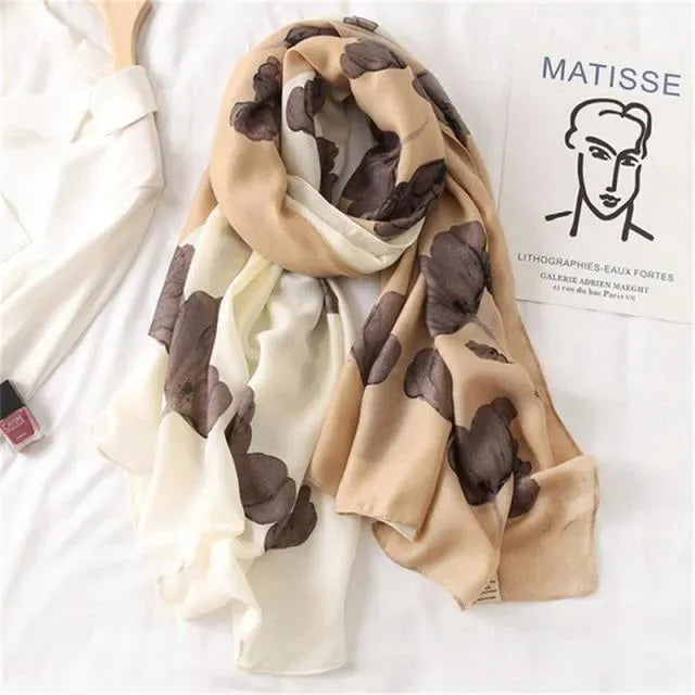 Luxury Striped Scarves for Women - Soft Cashmere & Silk Blend - Elegant Fashion Accessory for Winter, Office & Special Occasions