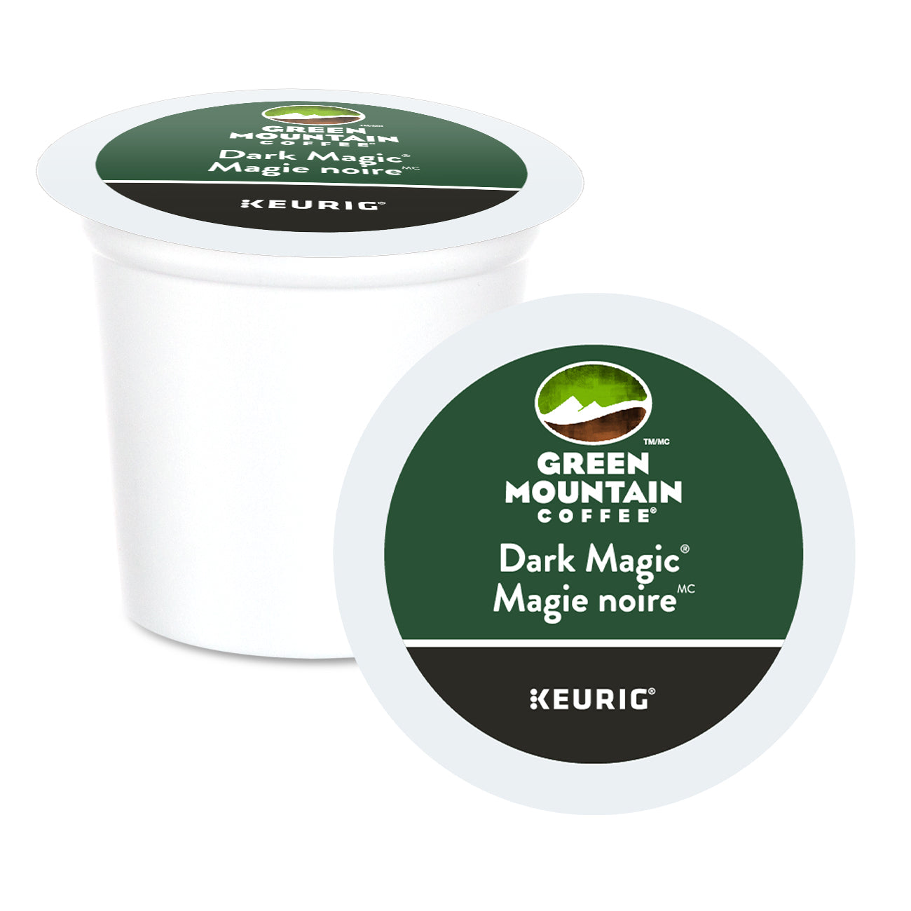 Green Mountain Coffee Dark Magic Extra Bold K-Cup Pods, 24 Count - Rich & Intense Dark Roast for Keurig Brewers - Perfect for Morning Boost or Office Coffee Breaks