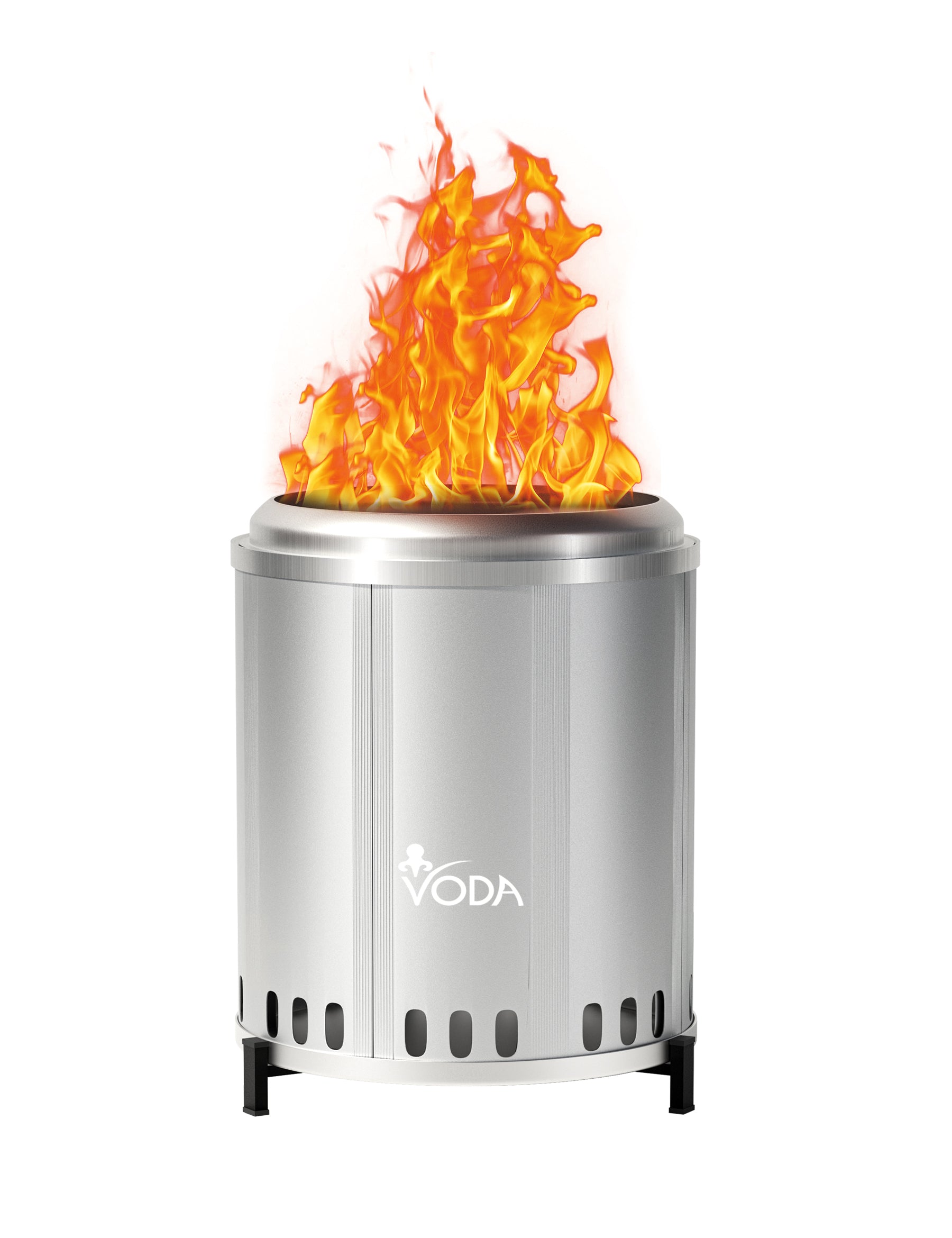 VODA 9 Small Tabletop Smokeless Fire Pit - Portable Outdoor Wood Burning Campfire for Patio, Backyard, Camping & Picnic - Perfect for S'mores, Warmth & Ambience