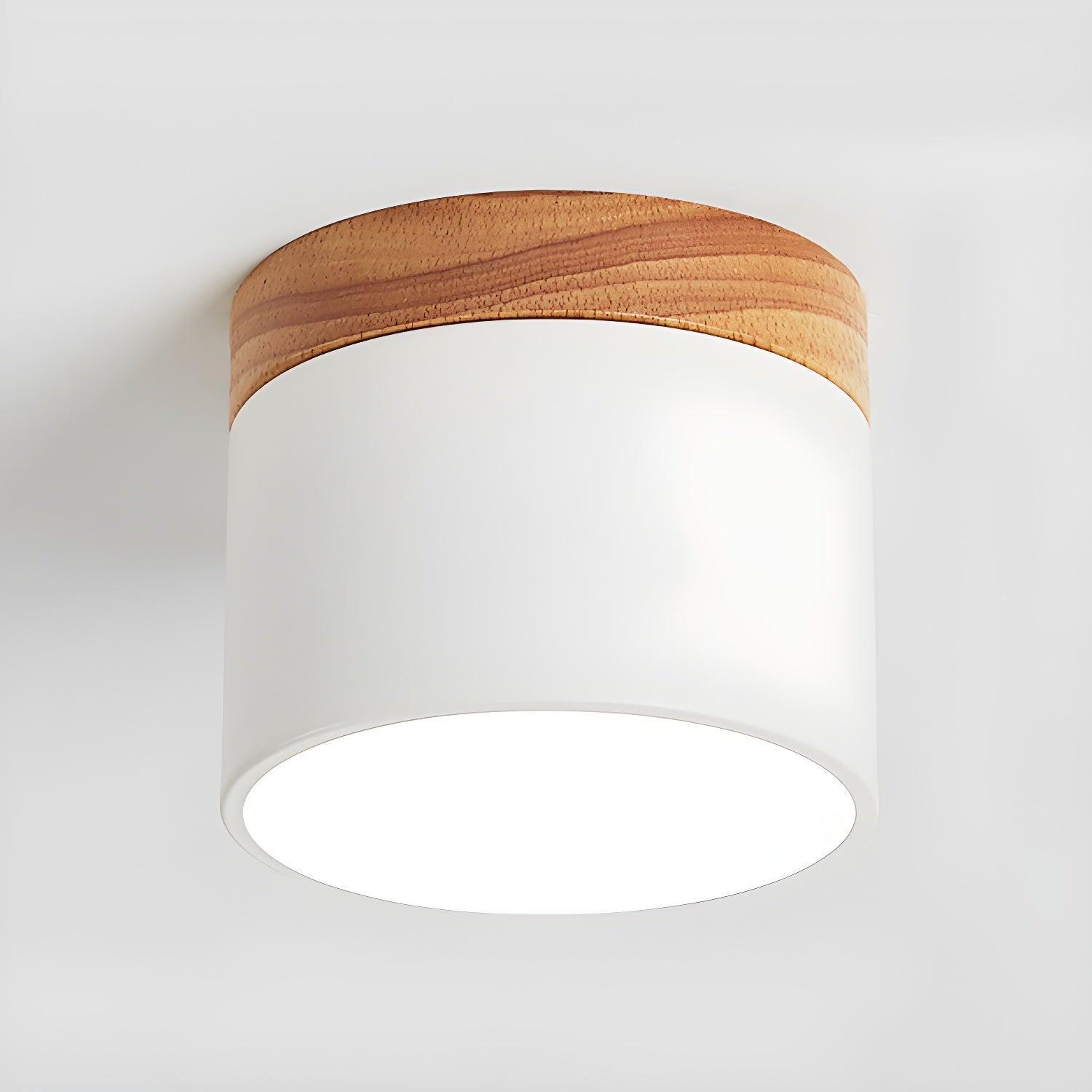 Alva Wooden Surface Downlight - Modern LED Ceiling Light for Home & Office - Dimmable Recessed Lighting Fixture for Living Room, Bedroom, Kitchen, and Hallway