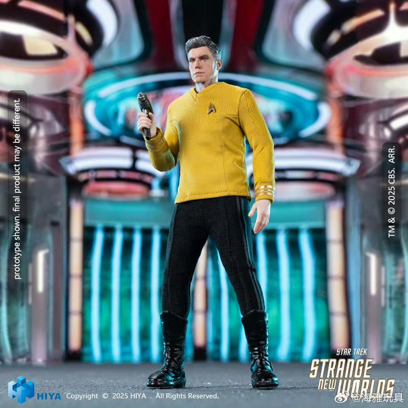 HIYA Toys 6-inch 1/12 Scale Captain Pike Action Figure - Star Trek Strange New Worlds Collectible - Perfect for Display & Sci-Fi Fans