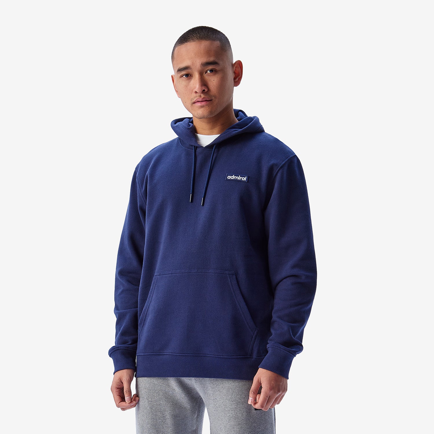 Harcourt Embroidered Hoodie for Men & Women | Soft Cotton Pullover Sweatshirt | Navy Blue Casual Streetwear | Perfect for Gym, Lounge & Outdoor Activities