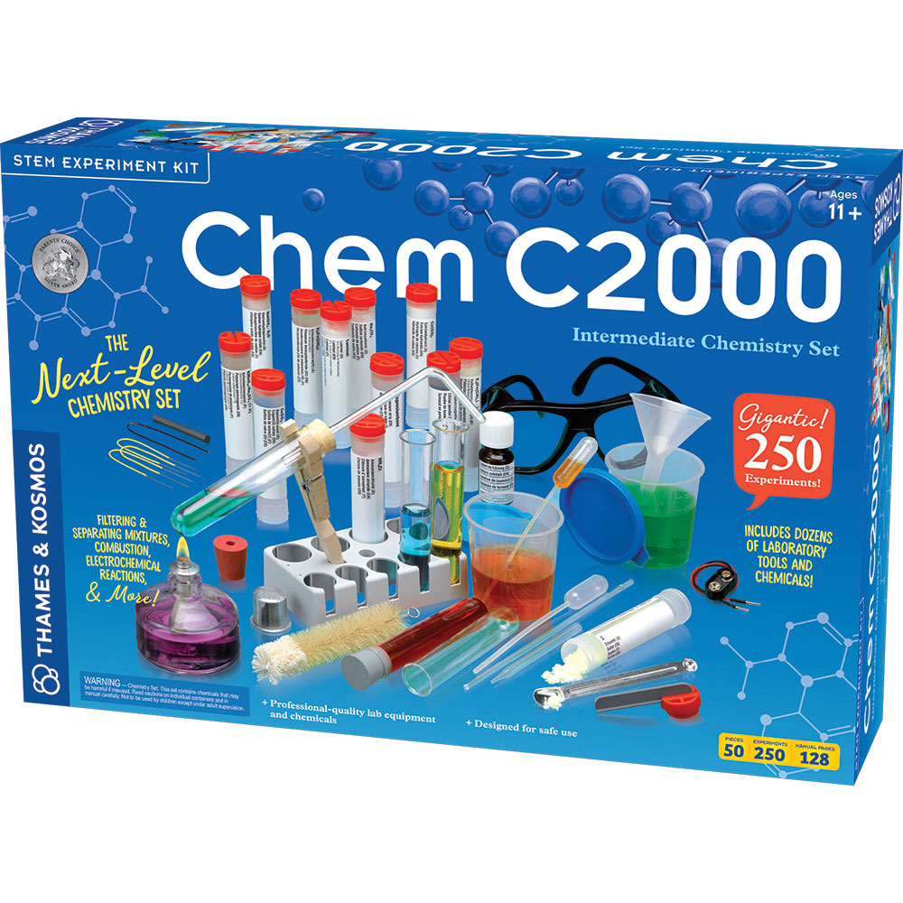 CHEM C2000 (V 2.0) Chemistry Science Kit - Complete STEM Learning Lab for Kids & Teens | Perfect for Home Experiments, Classroom Projects & Science Fairs