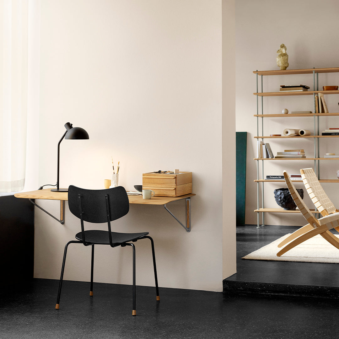 Modern Wall Mounted Desk with Storage Drawer - Space Saving Floating Workstation for Home Office, Study & Small Spaces