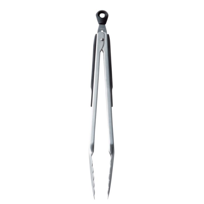 OXO 12-Inch Stainless Steel Kitchen Tongs - Locking, Non-Slip Grip for Grilling, Serving, Salad Tossing - Perfect for BBQ, Cooking & Food Prep