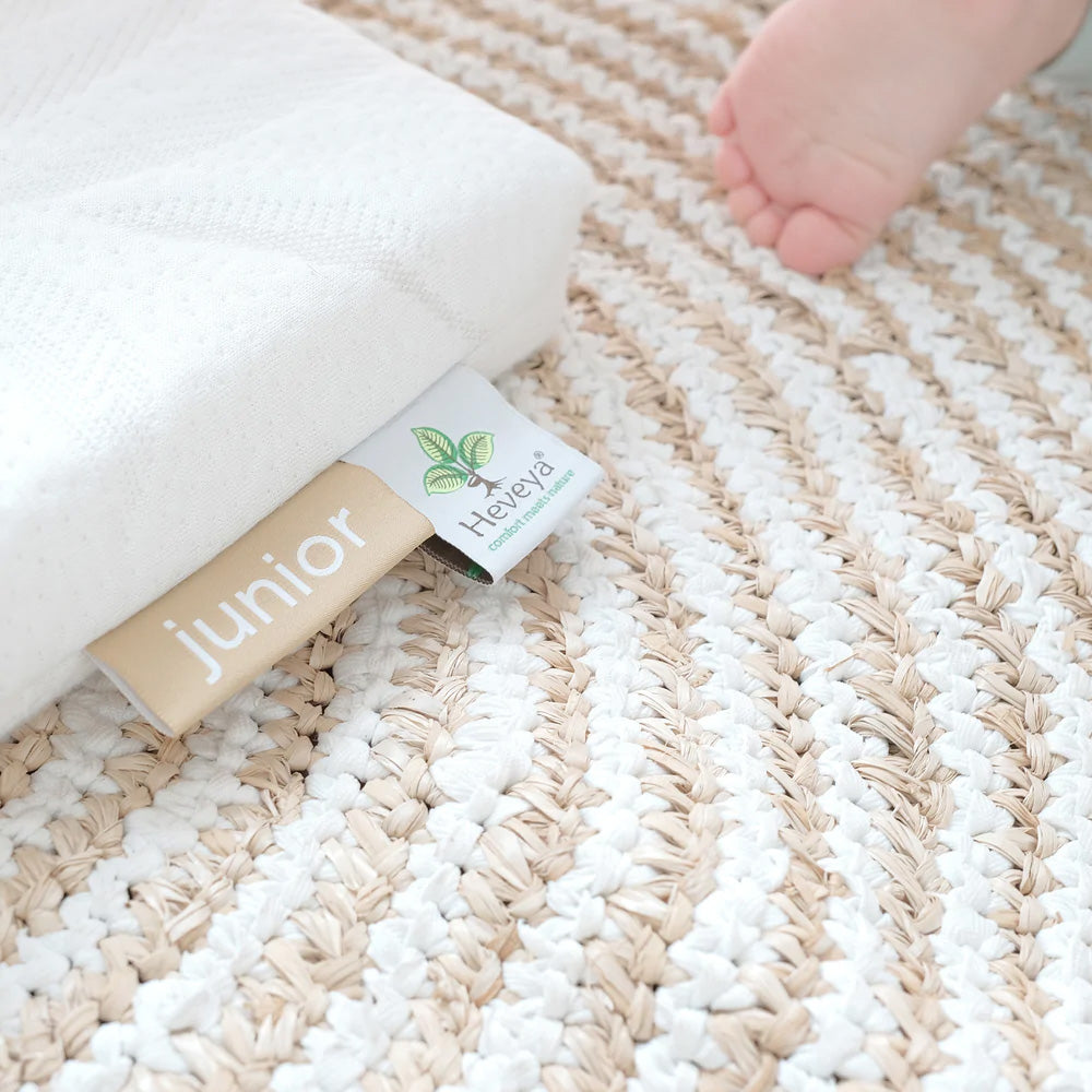 Heveya® Organic Latex Toddler Pillow - Hypoallergenic & Breathable for Better Sleep - Perfect for Cribs, Daycare, and Travel
