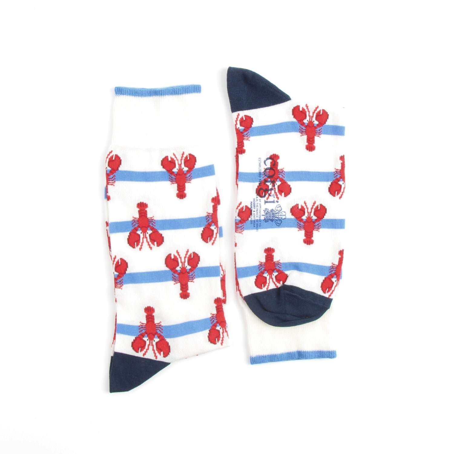 Premium Men's Lobster Print Cotton Socks - Soft & Breathable Crew Socks for Casual Wear, Work & Outdoor Activities