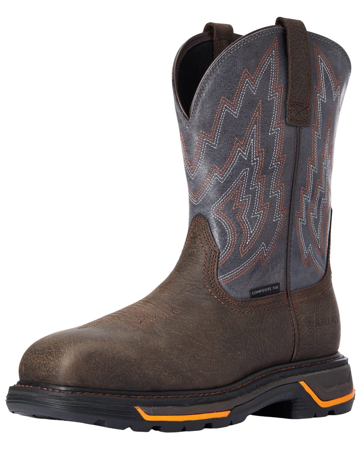 Ariat Men's Big Rig Composite Toe Work Boots - Waterproof Steel Toe Safety Shoes for Construction & Heavy Duty Work | Durable & Comfortable Work Boots for Men in Warehouse, Oil Rig & Outdoor Jobs