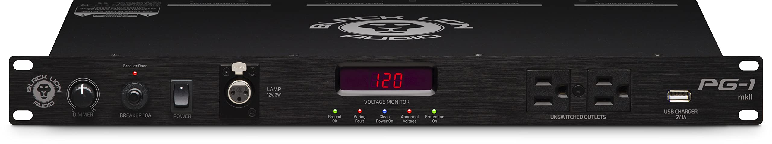 Black Lion Audio PG-1 MK2 Professional Rackmount Power Conditioner - Studio & Live Sound Equipment for Clean Audio Power