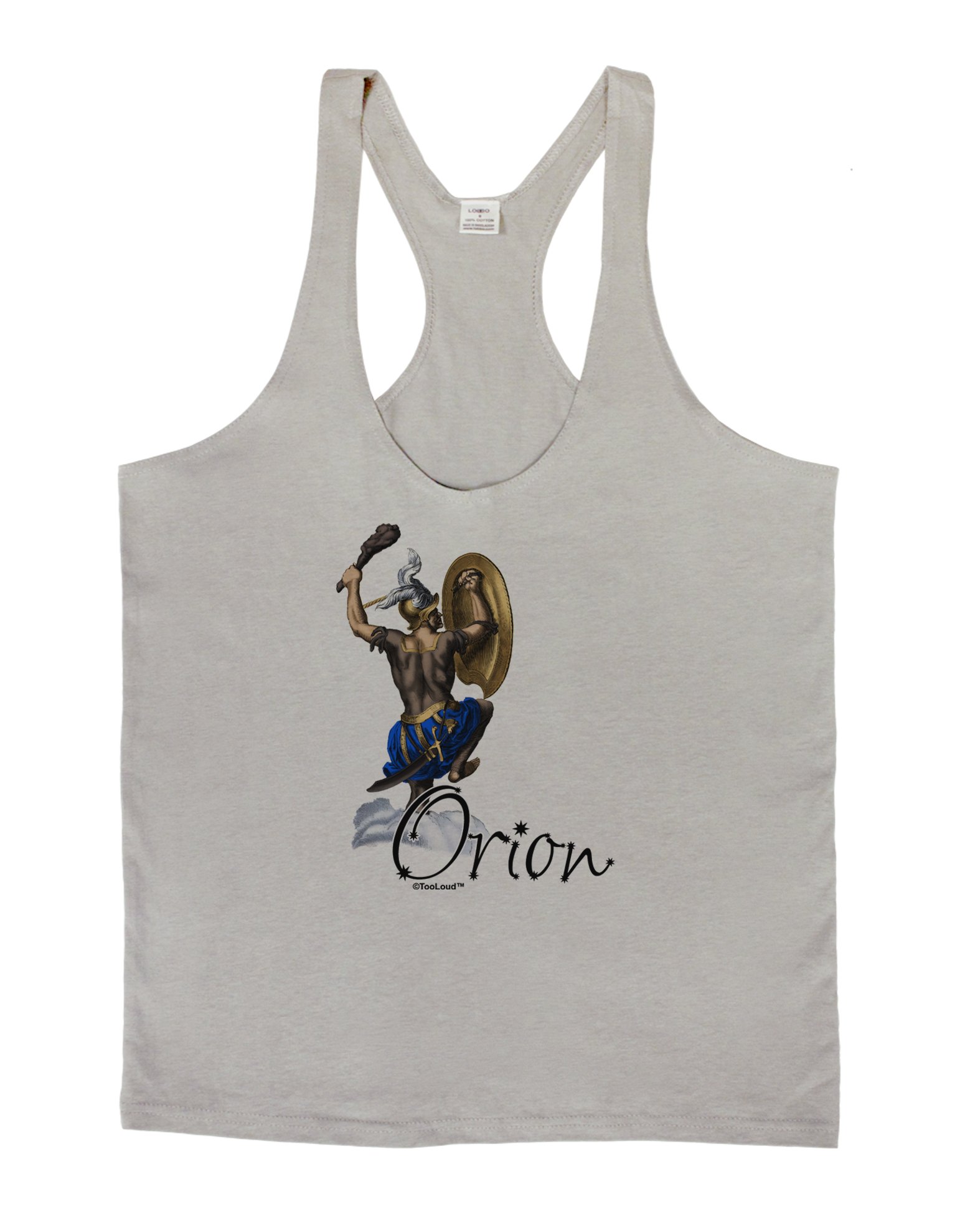 TooLoud Orion Color Illustration Men's String Tank Top - Stylish Graphic Muscle Tee for Gym, Workout & Summer Fashion
