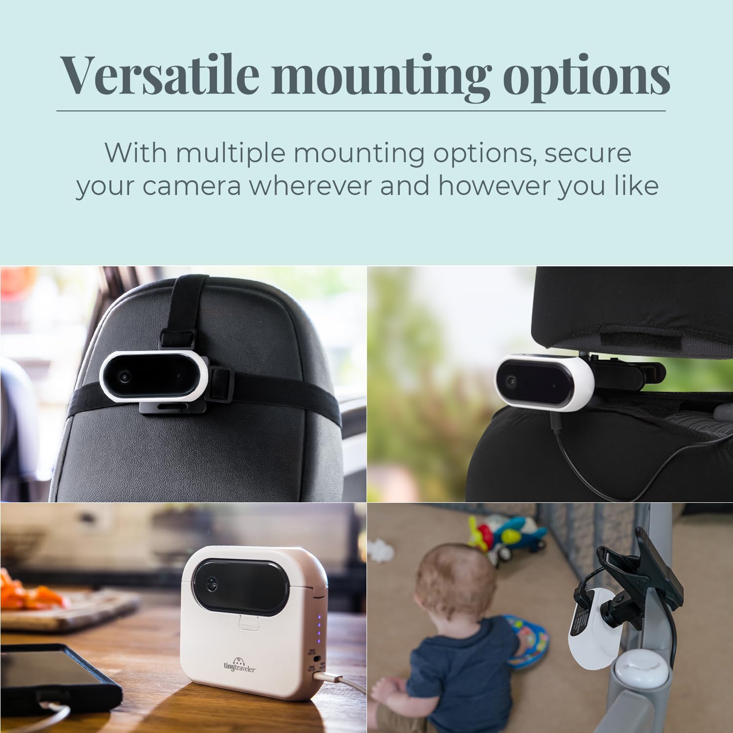 5” Touch Screen Baby Car Monitor for 2 Kids - Rear-Facing Car Seat Camera with Night Vision & Alert System - No WiFi Baby Camera for Travel, Road Trips & Home Use - Black