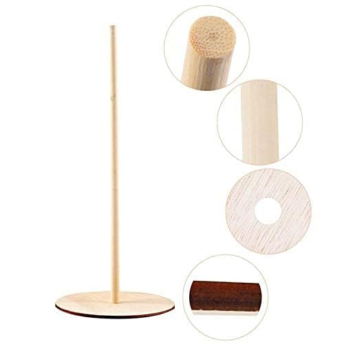3-Piece Wooden Donut Stand & Bagel Holder for Parties - Elegant Dessert Display Tower for Wedding, Birthday, Baby Shower & Buffet Table Decor