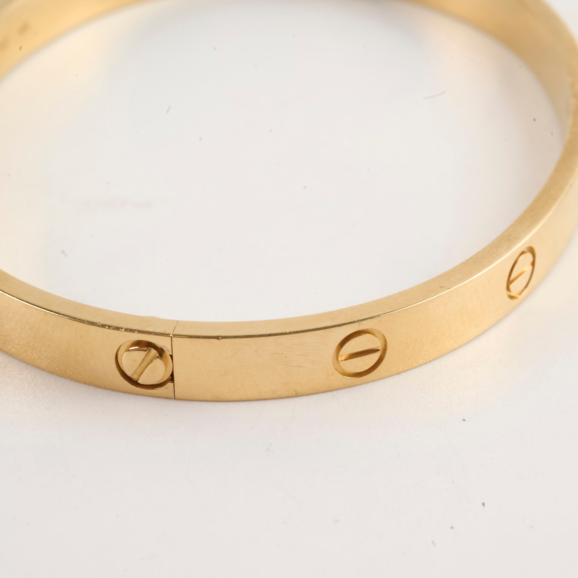 Cartier Love Bracelet 18K Yellow Gold Size 19 - Luxury Jewelry Gift for Women, Anniversary & Valentine's Day