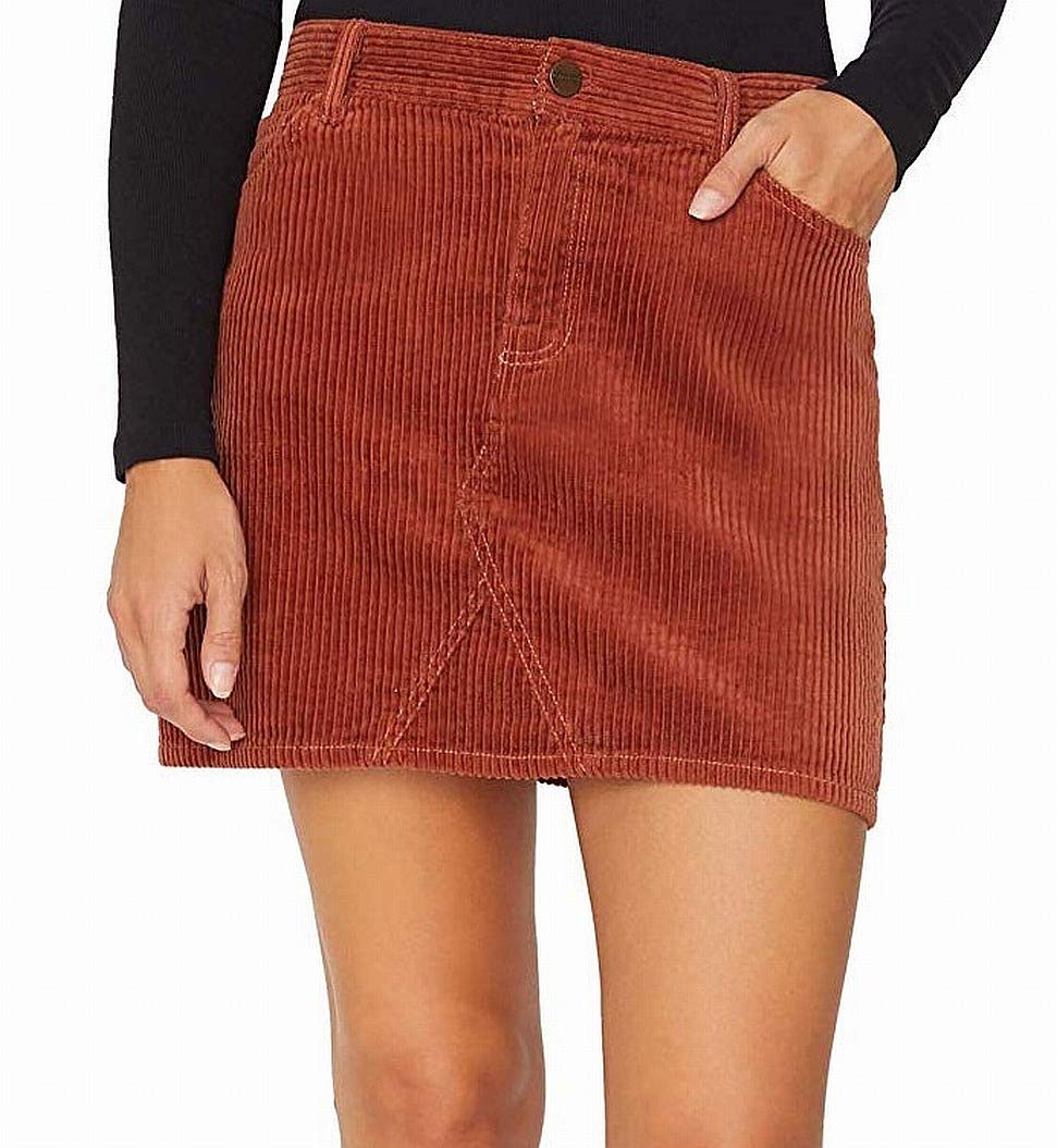 Sanctuary Women's Corduroy Mini Skirt - Stylish & Comfortable A-Line Skirt for Casual Outings, Fall Fashion & Date Nights