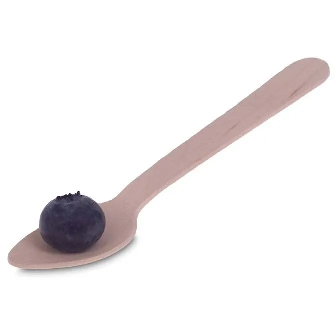 4 Inch Wooden Mini Spoon - Natural Eco-Friendly Small Utensil for Spices, Honey, Coffee & DIY Crafts - Perfect for Kitchen, Baking & Home Decor
