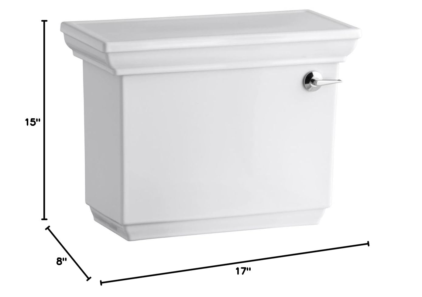 KOHLER Memoirs Stately One-Piece Toilet 1.28 GPF Right-Hand Flush - Water-Efficient Bathroom Upgrade for Modern Homes