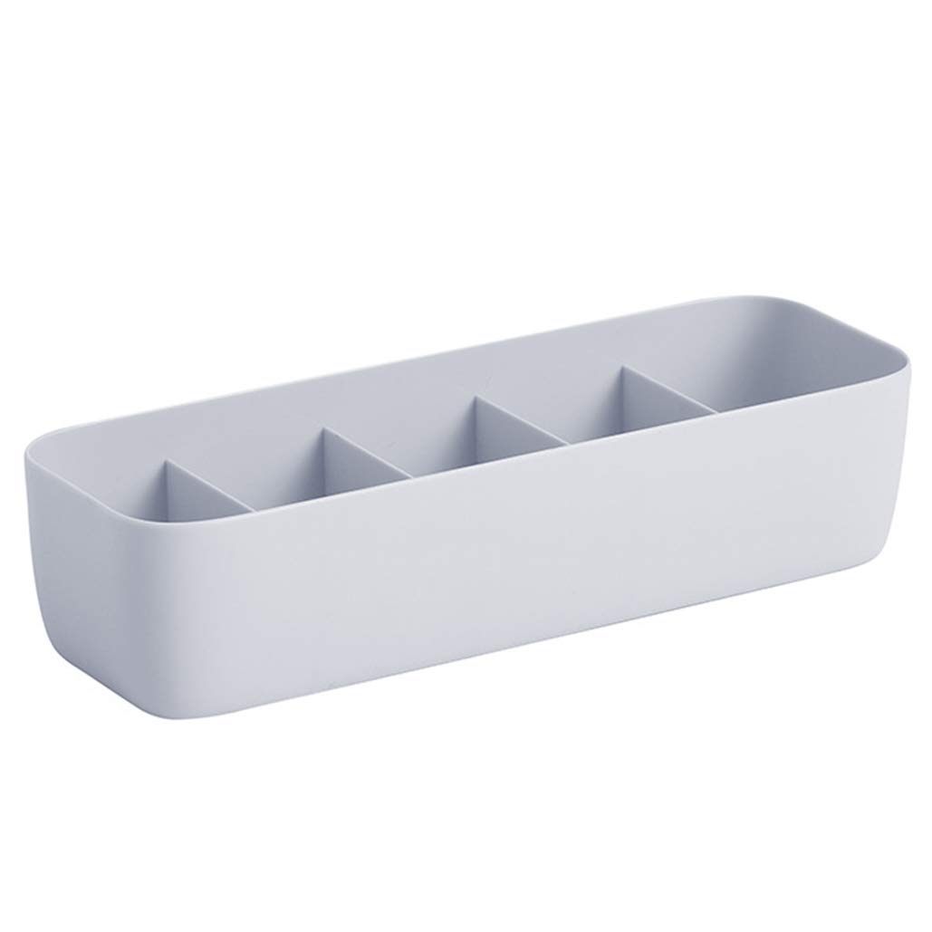 5 Grid Stackable Socks & Underwear Organizer - Grey for Closet Storage