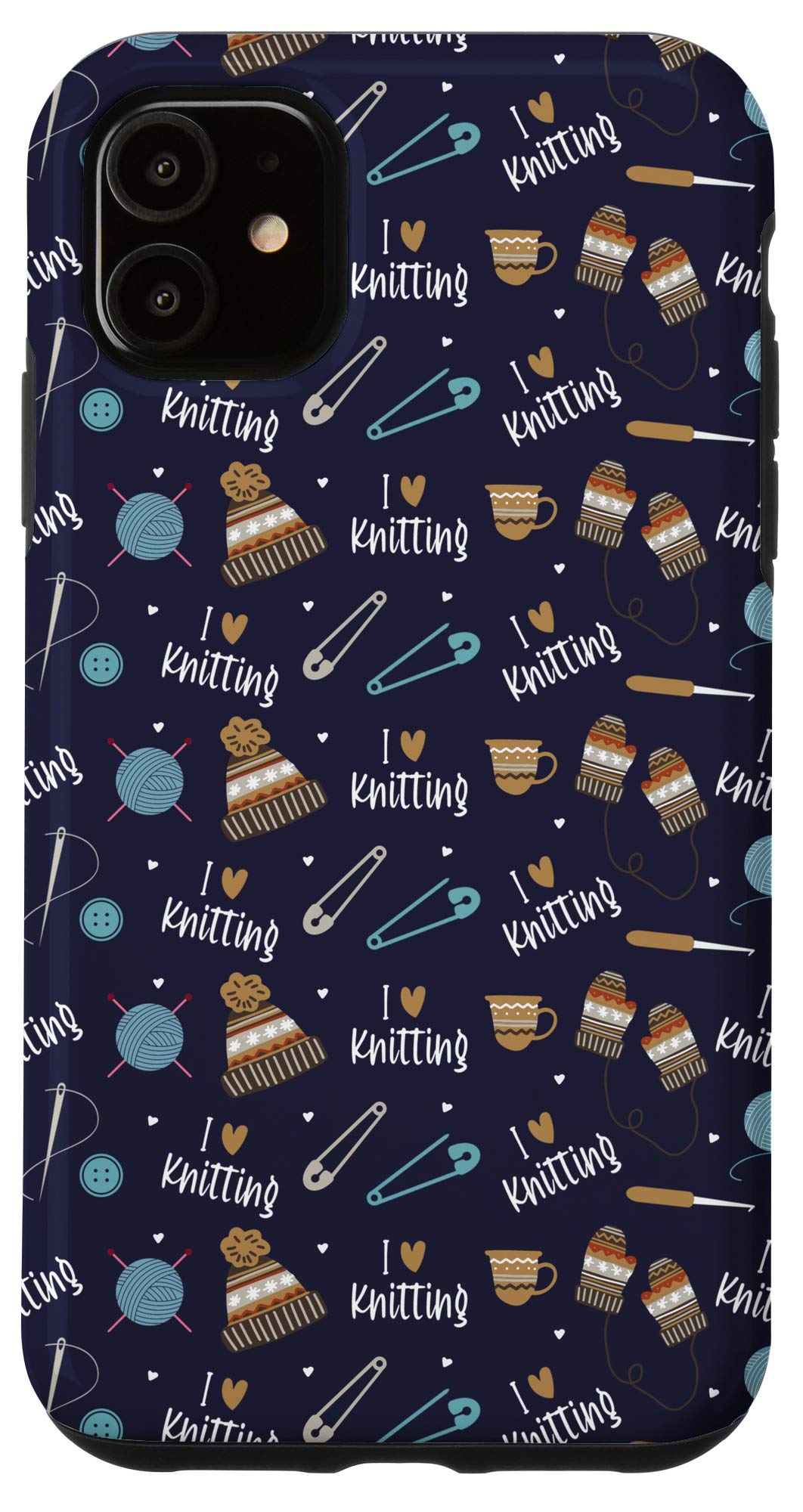 iPhone 11 Case for Knitters & Crocheters - Perfect Yarn Lover Gift for Crafters (Ideal for Knitting, Crocheting & Fiber Arts Enthusiasts)