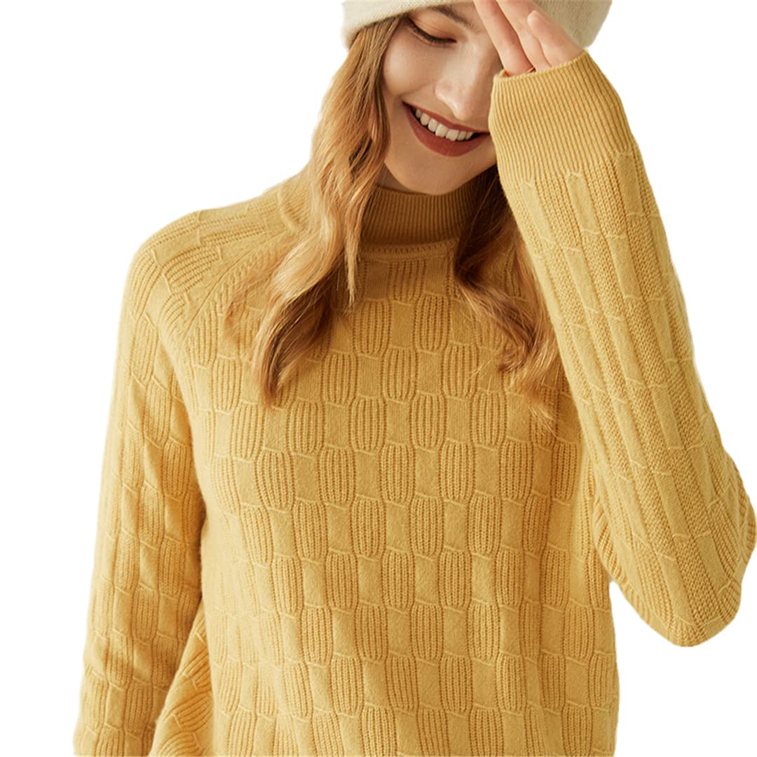 100% Cashmere Women's Sweater - Soft & Warm Winter Pullover Knit Jumper for Women - Cozy Vintage Style for Autumn & Winter Fashion