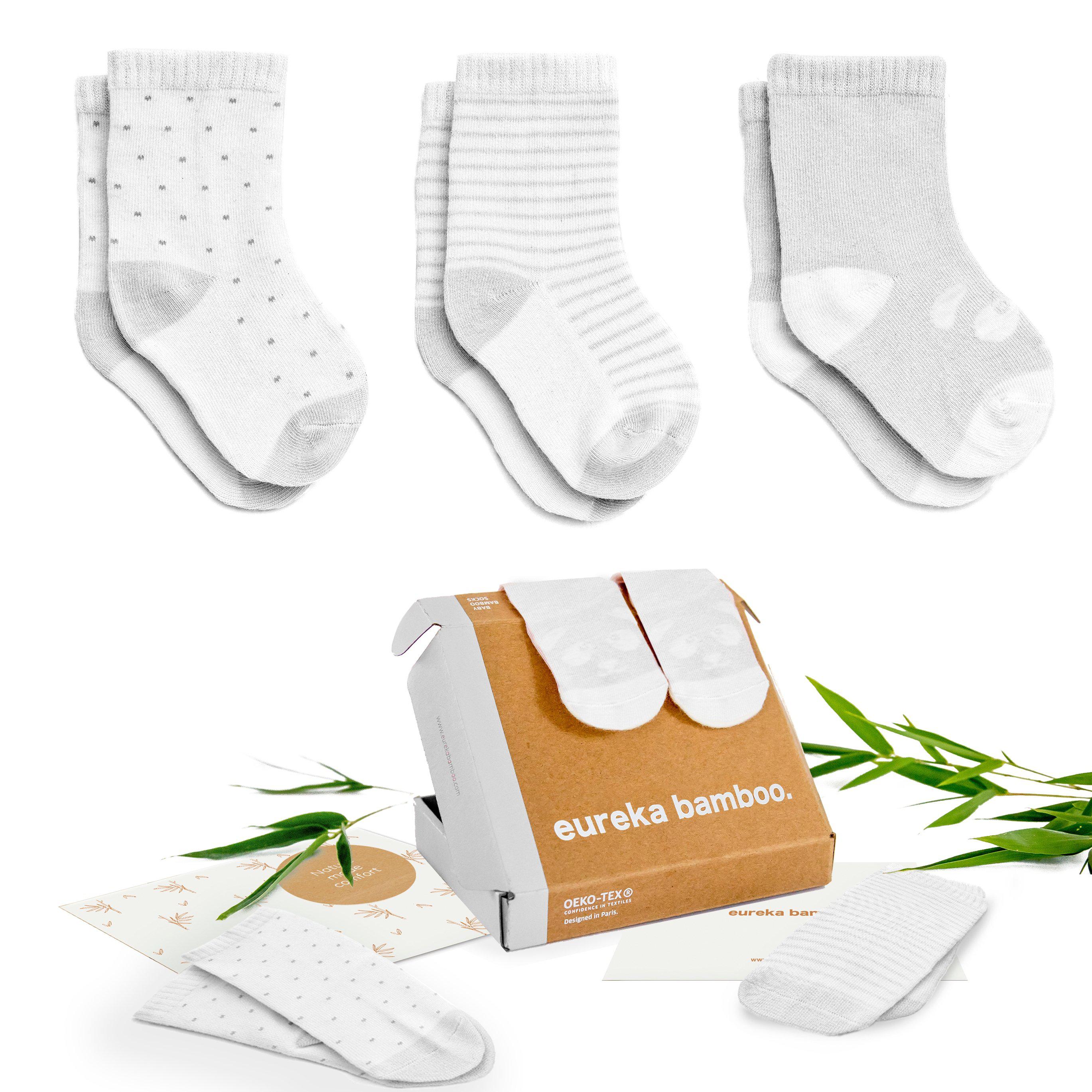My First Baby Bamboo Socks Set - Soft Organic Cotton Infant Footwear for Newborns & Toddlers - Perfect for Everyday Wear, Photo Shoots & Gift Giving