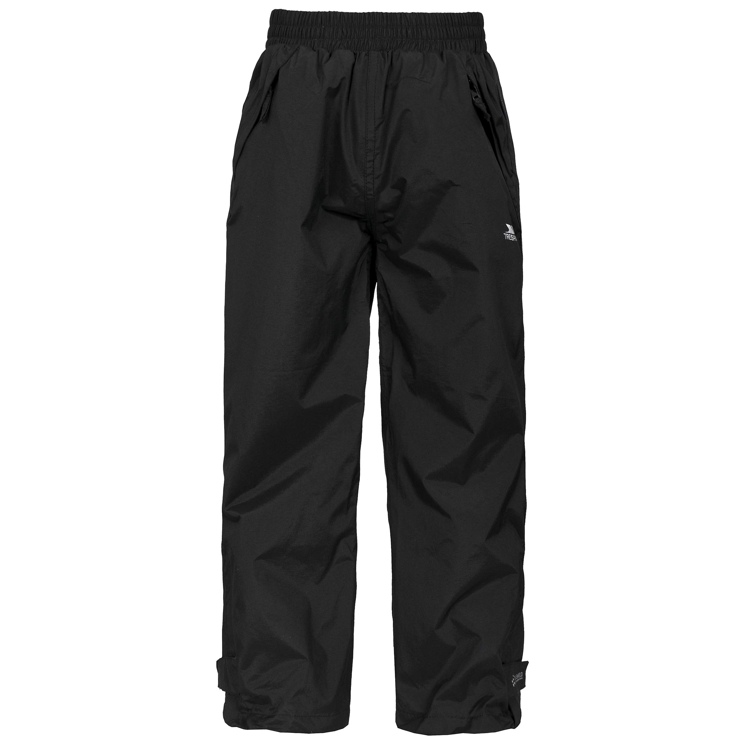 ECHO Unisex Waterproof Pants - Black 3/4 Length Outdoor Hiking Rain Pants for Men & Women - Perfect for Camping, Cycling and Rainy Day Activities