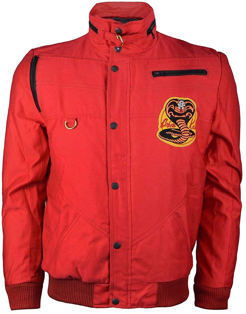 Cobra Kai Johnny Lawrence Red Cotton Jacket - The Karate Kid Inspired Hoodie for Fans | Perfect for Cosplay, Halloween & Casual Wear