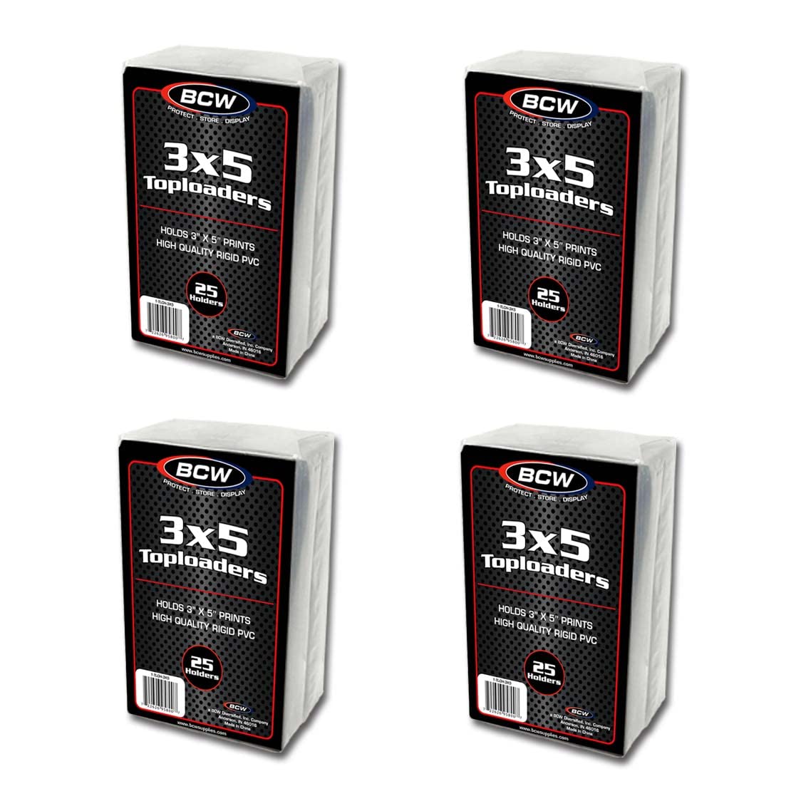 BCW 3x5 Topload Holders - 100 Pack | Premium PVC Card Protectors for Trading Cards, Photos & Documents | Archival Quality, Acid-Free | Perfect for Collectors, Scrapbooking & Displaying Memories