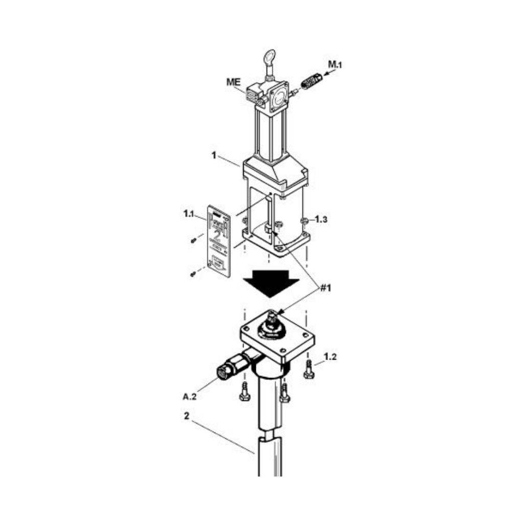 50:1 Grease Pump - High-Performance Lubrication Tool for Automotive, Industrial & Marine Equipment Maintenance