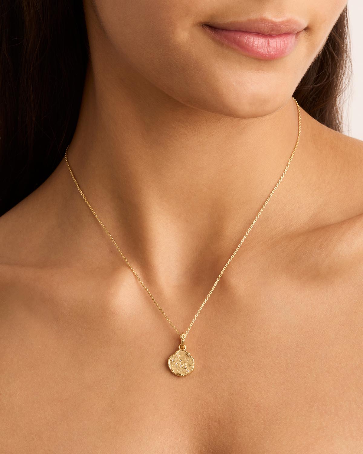 18K Gold Vermeil Cosmic Love Zodiac Pendant Necklace for Taurus - Perfect for Birthdays, Gifts & Astrology Jewelry Lovers