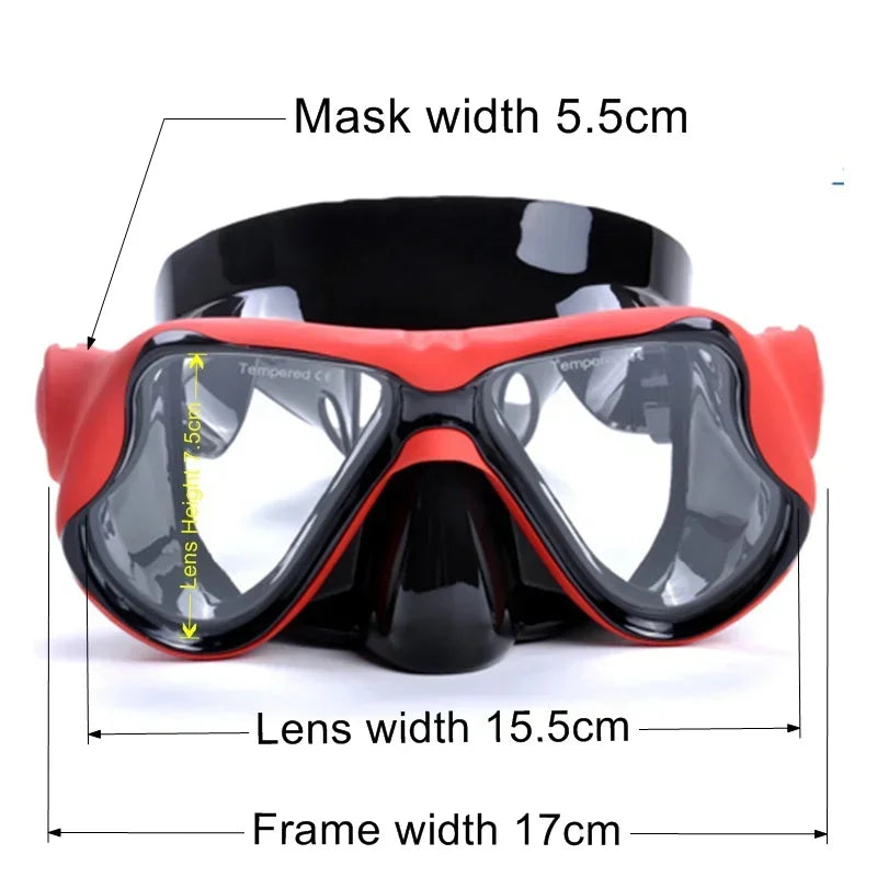 Aleefa Unisex Swimming Goggles with Plastic Resin Lens & Silicone Frame - Anti-Fog UV Protection Swim Mask 64202 for Pool, Beach, Snorkeling & Water Sports