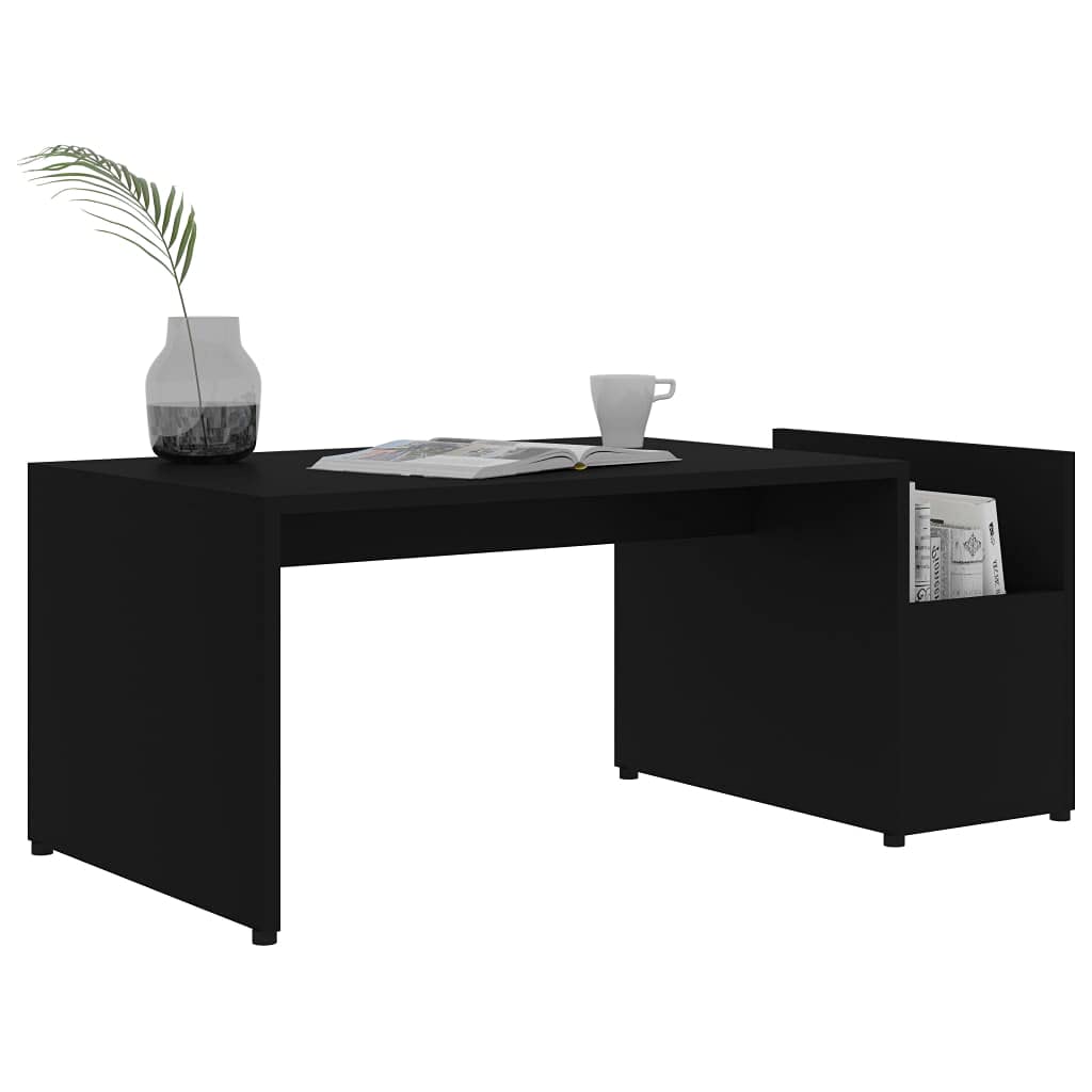 Modern Black Coffee Table 35.4