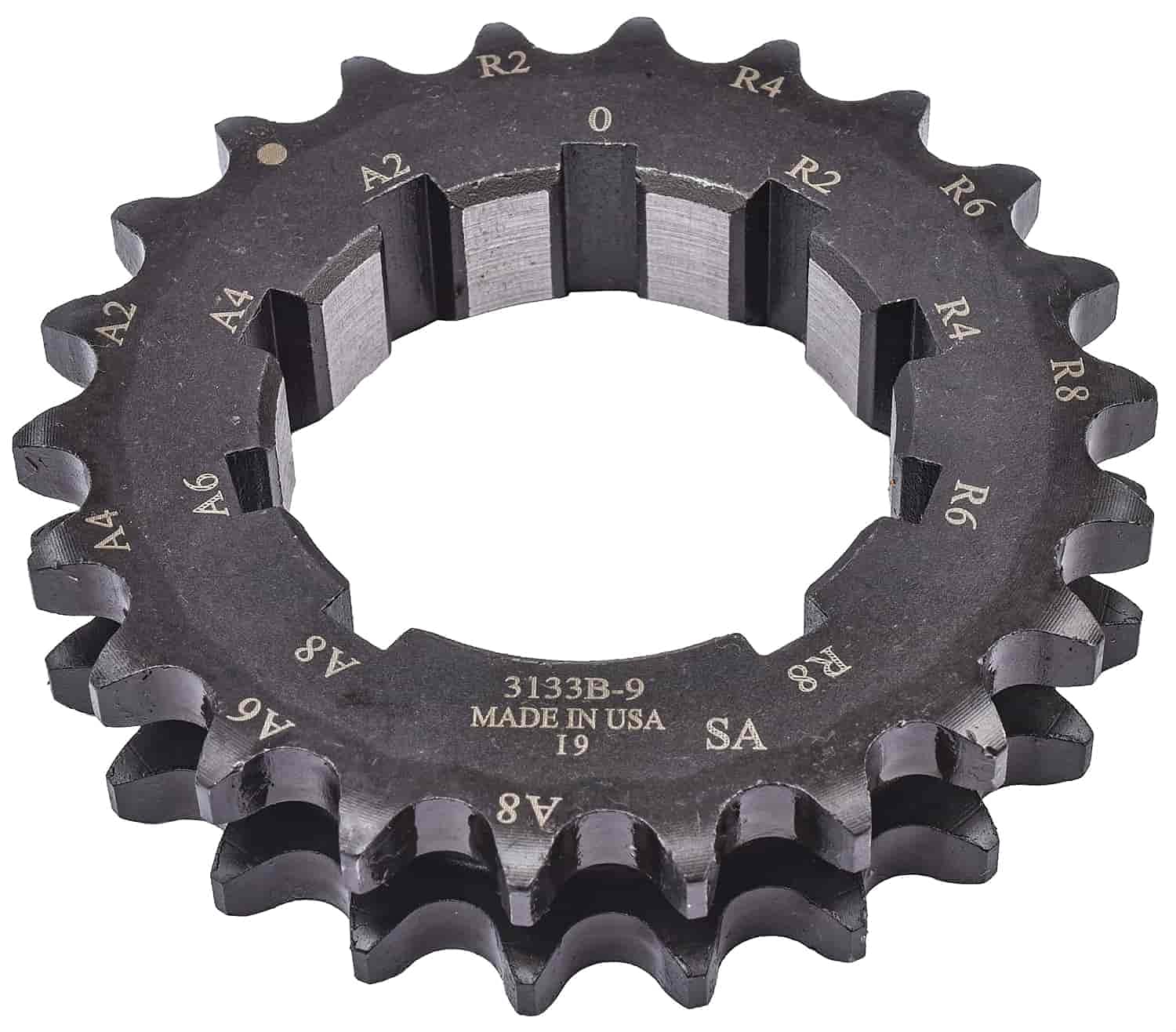 JEGS Double Roller Timing Chain Set for GM LS Series Engines - Adjustable Cam Timing - Compatible with 1 Position Sensor & 3-Bolt Cam Sprocket Design - Perfect for Performance Upgrades & Engine Rebuilds