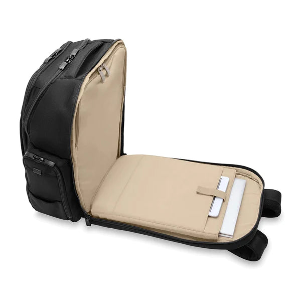 Briggs & Riley Baseline Traveler Backpack - Durable Laptop Backpack for Work & Travel - Perfect for Business Trips, Commuting & College Students