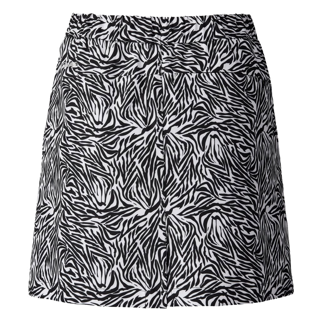 Kiara Sense 18 Inch Black Women's Golf Skirt with Shorts - Comfortable Athletic Skort for Golf, Tennis & Casual Wear