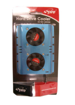 Spire Blue FlowCooler HD05010S1M4 - High Performance Hard Drive Cooler for PC Gaming & Data Storage | Keep Your Drives Cool for Optimal Performance
